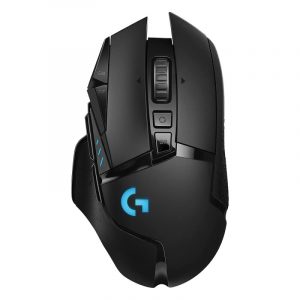 Logitech G502 Lightspeed Wireless Gaming Mouse RGB Adjustable Weights 11 Program Buttons Black