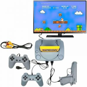 Retro TV Game Dual Remote AV White 108000 In Built Games Can Put Cassette