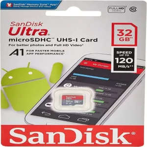 SanDisk 32GB Ultra microSD UHS-I Card 120MBPS