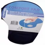 Comfort MousePad with Filled Wrist Rest Support Black
