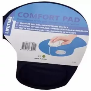 Comfort MousePad with Filled Wrist Rest Support Black