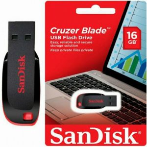 SanDisk 16 GB Cruzer Blade USB 2 0 Pen Drive