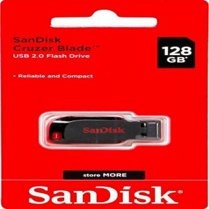 SanDisk 128GB Cruzer Blade USB 2.0 Pen Drive