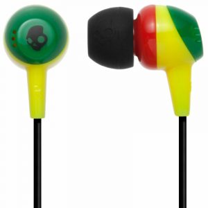 Skullcandy Jib In Ear Headphones Without Mic Rasta Red Green