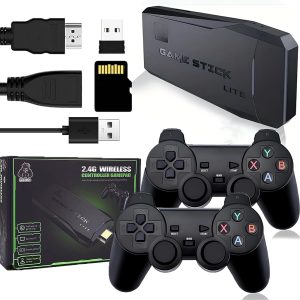 Retro 2 4G HDMI Wireless Video Game 64GB Memory 20000 built in HD games Green Box