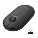 Logitech Pebble Mouse 2 M350S Slim Bluetooth Wireless Mouse macOS, iPadOS, Android,Graphite