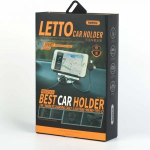REMAX Letto Car Holder 3IN1 Magnetic Charging Cable Lightning Micro Type C