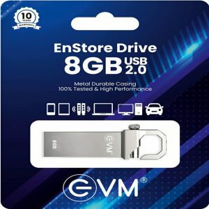 EVM 8GB EnStore Metal USB 2.0 PenDrive High Reads up to 15MB/s