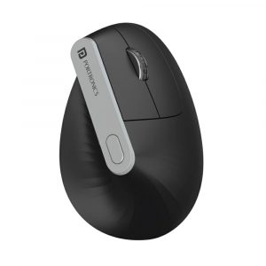 Portronics Toad Ergo Vertical Advanced Wireless Ergonomic Mouse 6D Button Wrist Support Black