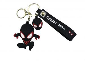 Spiderman Miles Morals Keychain Black