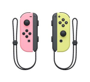 Nintendo Switch JoyCon Pastel Pink Pastel Yellow Edition