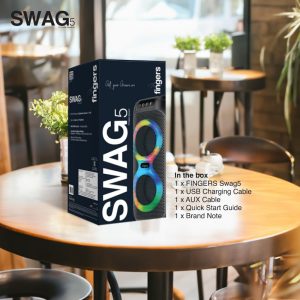 FINGERS Swag5 Bluetooth Portable Speaker 10 W Mic