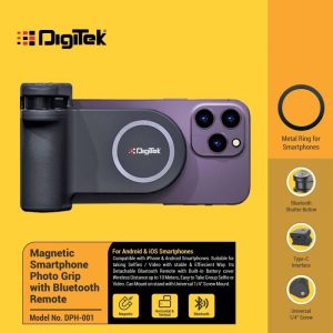 Digitek DPH001 Smartphone Photo Grip With Bluetooth Remote