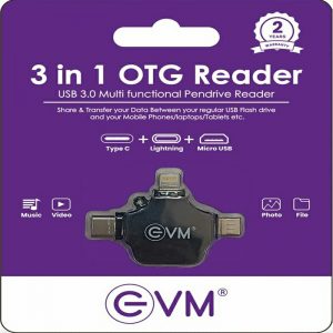 EVM 3 in 1 Type C Micro iPhone OTG Connector