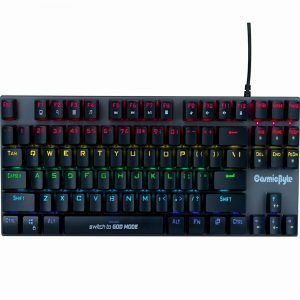 Cosmic Byte CB-GK-26 Pandora TKL Mechanical Keyboard Swappable Outemu Red Switches Rainbow LED Black