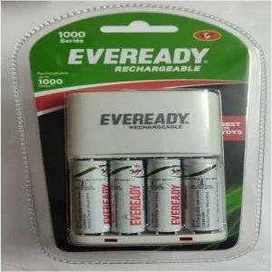 Eveready AA 4 Rechargeable Batteries with Charger