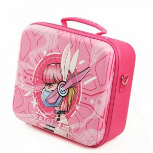 Dobe Deluxe Travel Professional Waterproof Hard Suitcase Nintendo Switch Console Accessories Pink