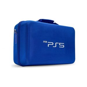 PS5 Slim Travel Bag, Carrying Case Blue