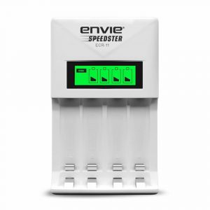 ENVIE Speedster Fast Charger ECR 11 for AA & AAA Rechargeable Batteries with LCD Display