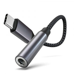 Accede A176 C-Connect Type C to 3.5mm C Headphone Cable Grey