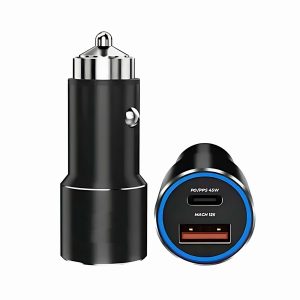 Accede A217 Flash Pro Super Voc125W Dual Port Qualcomm Fast Smart Car Charger All Metal