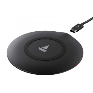 Boat Floatpad 300 Qi Certified USB Wireless Charger Type C Output Cable Carbon Black