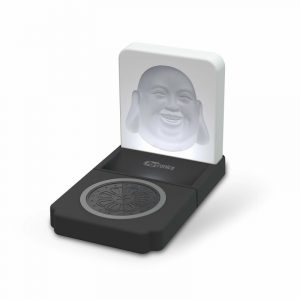 Portronics CHARGE BLISS 10W POR-1060 Fast Charging Wireless Charger with USB Output Black