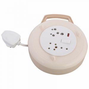 Anchor by Panasonic Polycarbonate Flexicord 3-Pin Dyna Ivory White