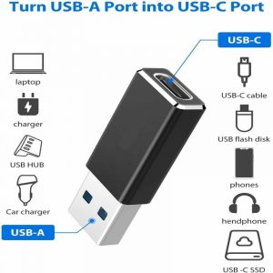 USB Type C Female to USB A Male Adapter Converter