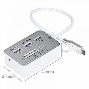 USB 3.1 Type C to 7 in 1 USB 3.0 hub Card Reader 10 Gbps MS Duo SD T-Flash M2 Memory Cards