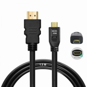 Micro HDMI to HDMI Cable, 4K 60Hz, 1.5 Meter (NOT MINI DP/NOT MICRO USB)