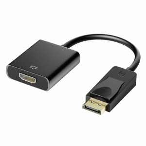 Display Port to HDMI Adapter, 1080p DP to HDMI Cable Black
