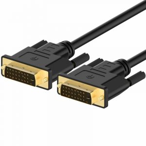 DVI Male to DVI Male 24+1 Pin Cable, DVI to DVI cable Black 1.5 Meter
