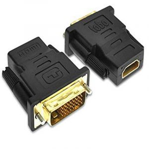 DVI to HDMI DVI (DVI-D) to HDMI Male to Female Adapter with Gold-Plated