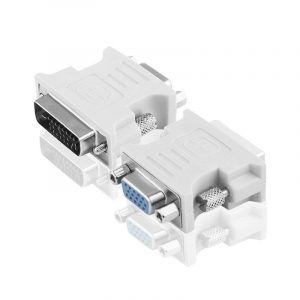 DVI to VGA Adapter, DVI-I 24+1 And 24+5 Male to VGA Female Converter Connector