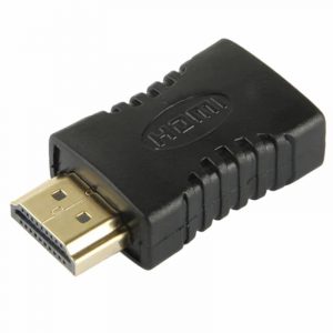HDMI Male to HDMI Female Adapter Converter Extension Plug Gold Plated Black Pack OF 2