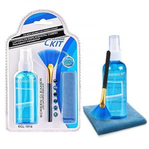 LCD Screen Cleaning 3 in 1 Screen Cleaner with Spray Cloth Brush LCD Screen Cleaning