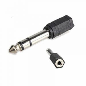3.5mm Female to 6.5mm Male Headphone Audio Stereo Auxiliary Adapter Plug Converter Jack
