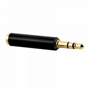 3.5mm Audio 4 Pole Female to 3 Pole Male Microphone Adapter Metal