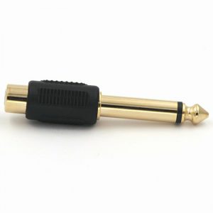 6.35mm Mono Plug Male to RCA Female Audio Adapter