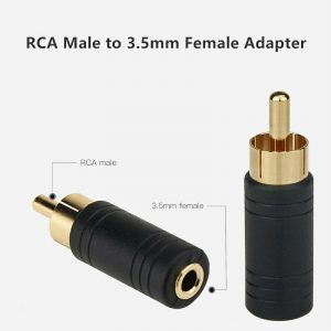 Adapter Jack 3.5mm female mono to RCA male