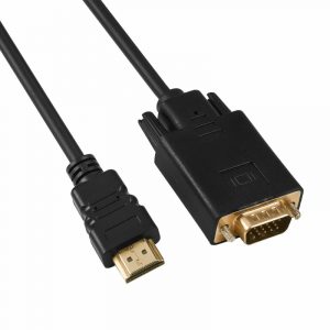 HDMI Male to VGA Male Cable Gold Plated 1080P Video Converter Cord 1.5 Meters