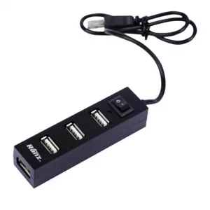 Ranz 4 Port USB 2.0 Hub With Switch