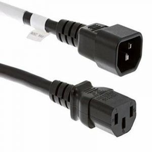 Male to Female Power Extension Cord 1.5 Meter (4.5 Feet) Cable Extending PC Power cable Black