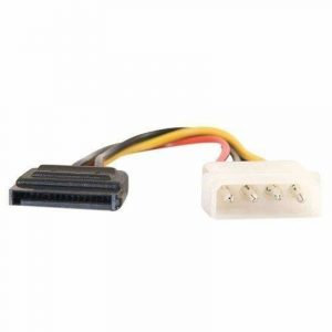 4 Pin Molex To Sata Power Cable Adapter For Server Multicolour Pack Of 2