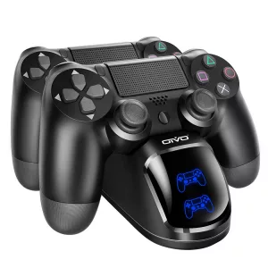 Oivo Dual Controller Charging Dock for PlayStation 4, Black, Unboxed ( Preowned )