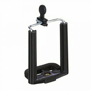 Mobile Holder with Adjustable Bracket for Tripod Black