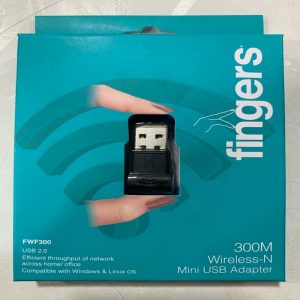 FINGERS FWF300 WiFi USB Adapter Nano Sized High Speed Compatible with Windows, Linux, Mac 300 Mbps