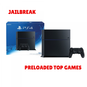 Playstation 4, Jail Broken PS4 1TB Fully Loaded Console with All Accessories Boxed ( Preowned )