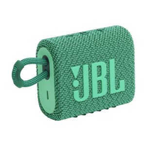 JBL Go 3 Eco Wireless Portable Bluetooth Speaker, Pro Sound, Rugged Waterproof, Without Mic, Green